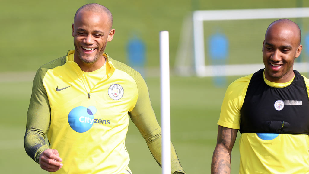 Vincent Kompany and Fabian Delph