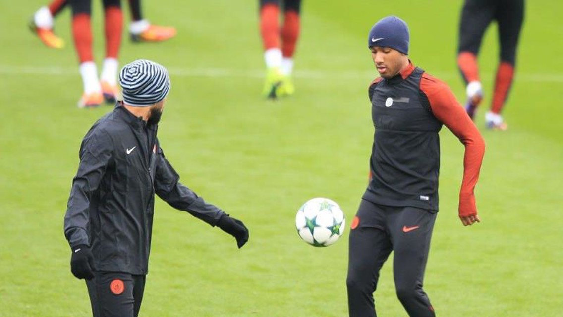 Pep Guardiola and Kevin De Bruyne ahead of the trip to Germany