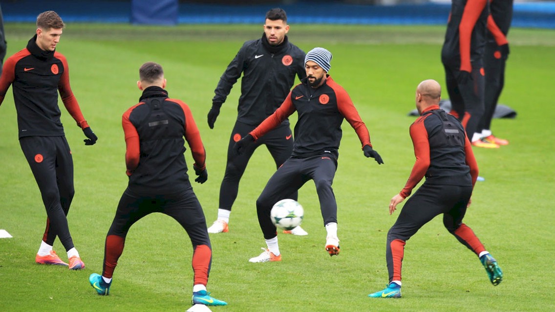 Gael Clichy in the thick of the action