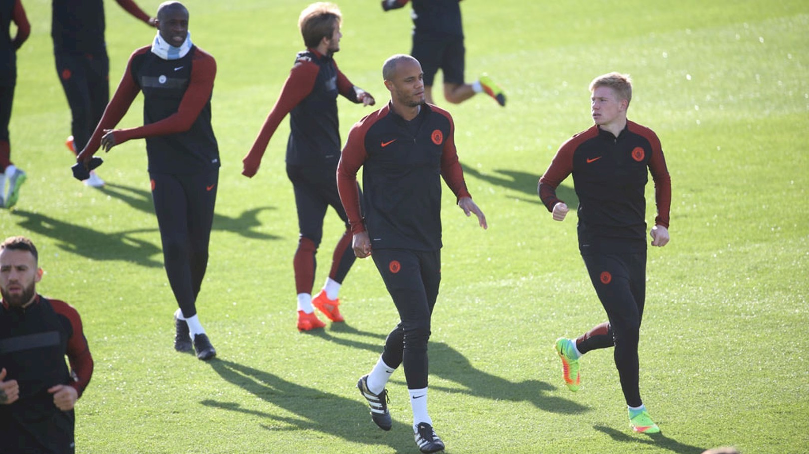 City em preparação para o jogo com o Barcelona