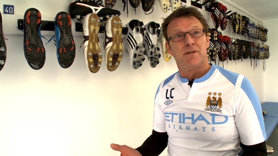 Manchester City kit manager Les Chapman