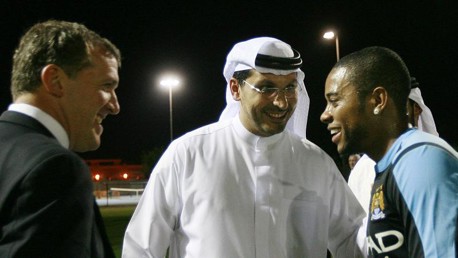 Abu Dhabi: Khaldoon watches training