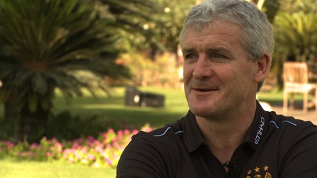 Mark Hughes in Abu Dhabi