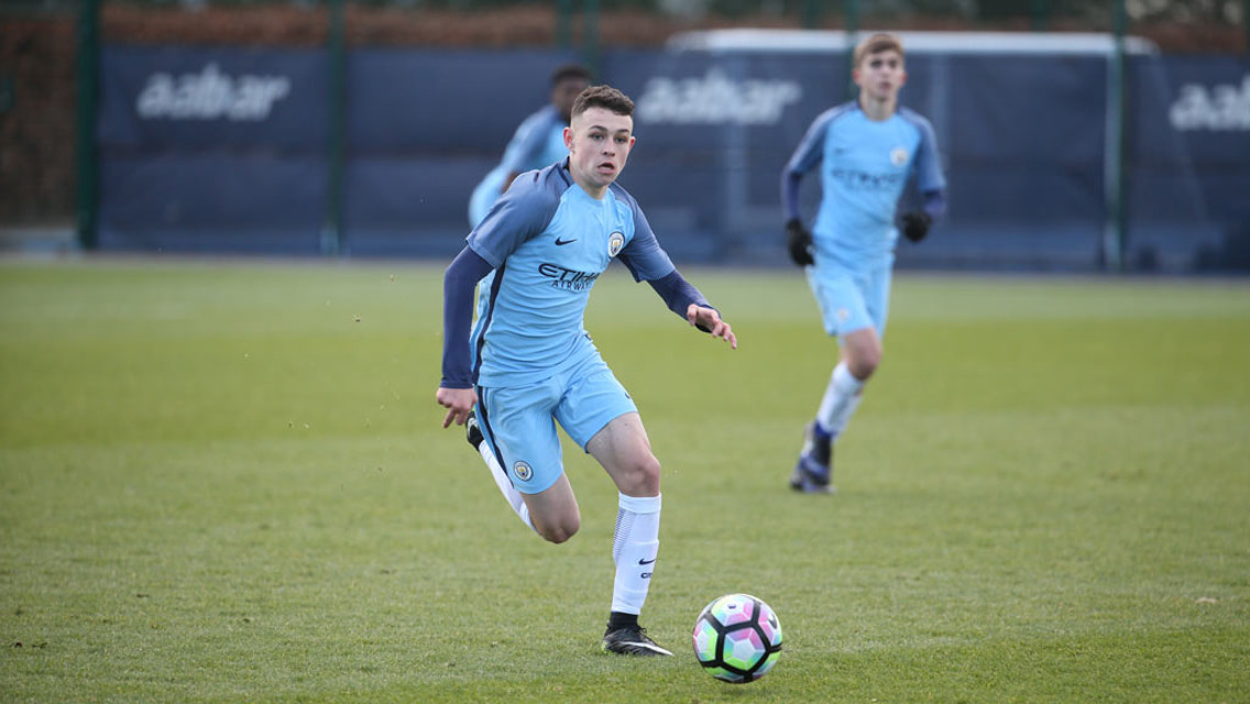 ON THE RUN: Phil Foden plots his next move