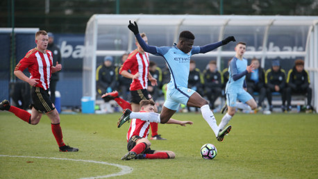 SEE YA: Tom Dele-Bashiru races away