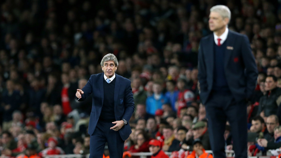 TITLE FIGHT: Manuel Pellegrini at Arsenal