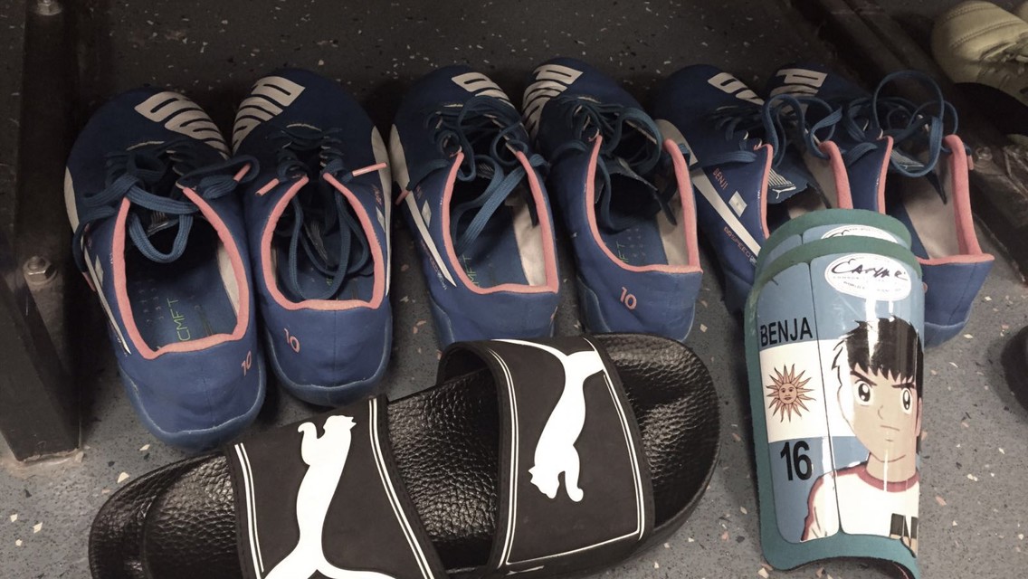 SHIN DIG: Whose are these boots and flip flops?