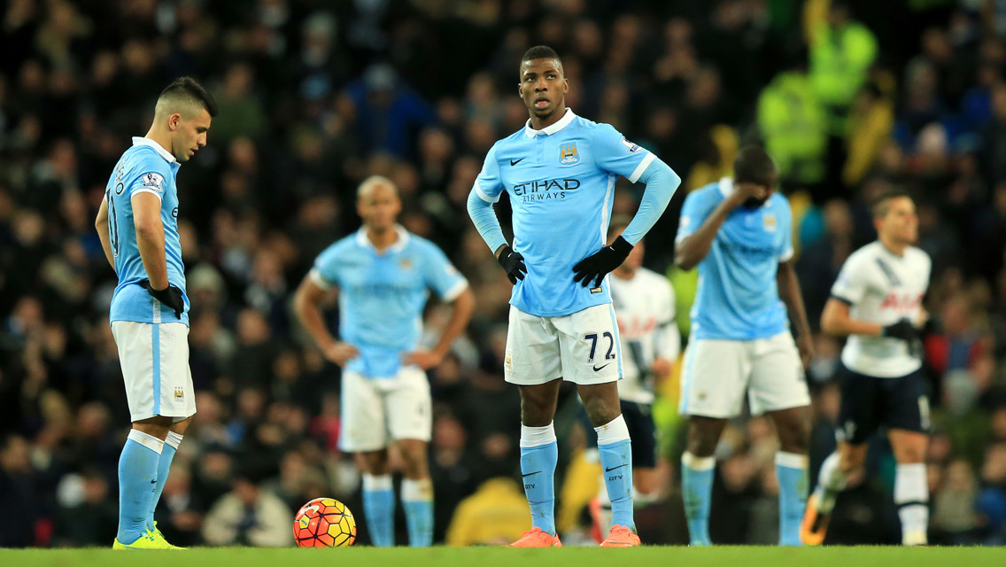 TESTING TIME: Sergio Aguero and Kelechi Iheanacho wait for the restart