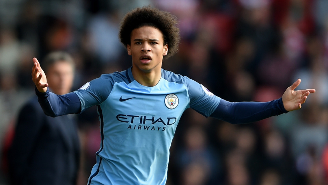 FLYING FORM: Leroy Sane has two in two against the Gunners