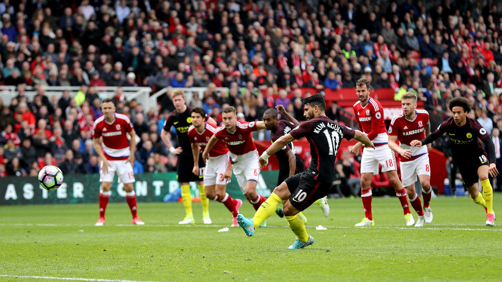 31 GOALS: Kun plants home another goal