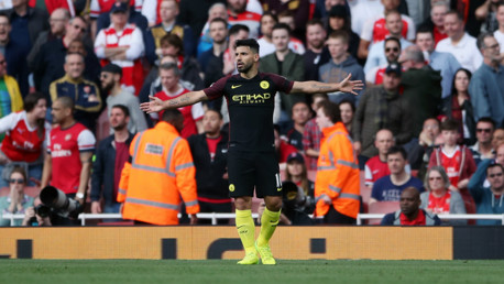 Agüero vs Arsenal