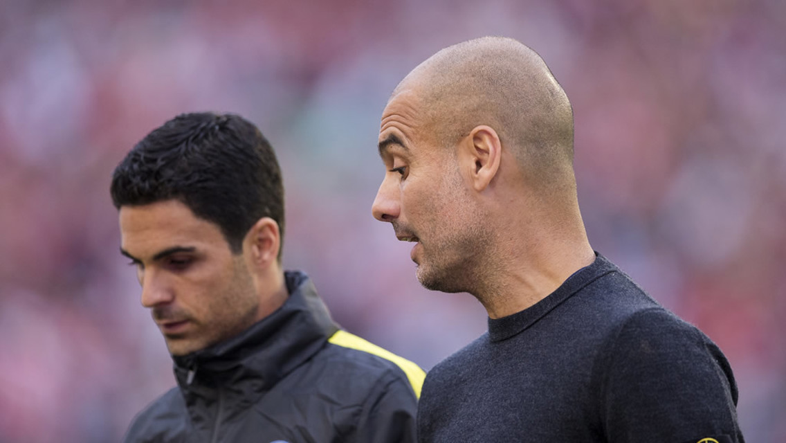 INSIDE MAN: Pep talks tactics with former Arsenal captain