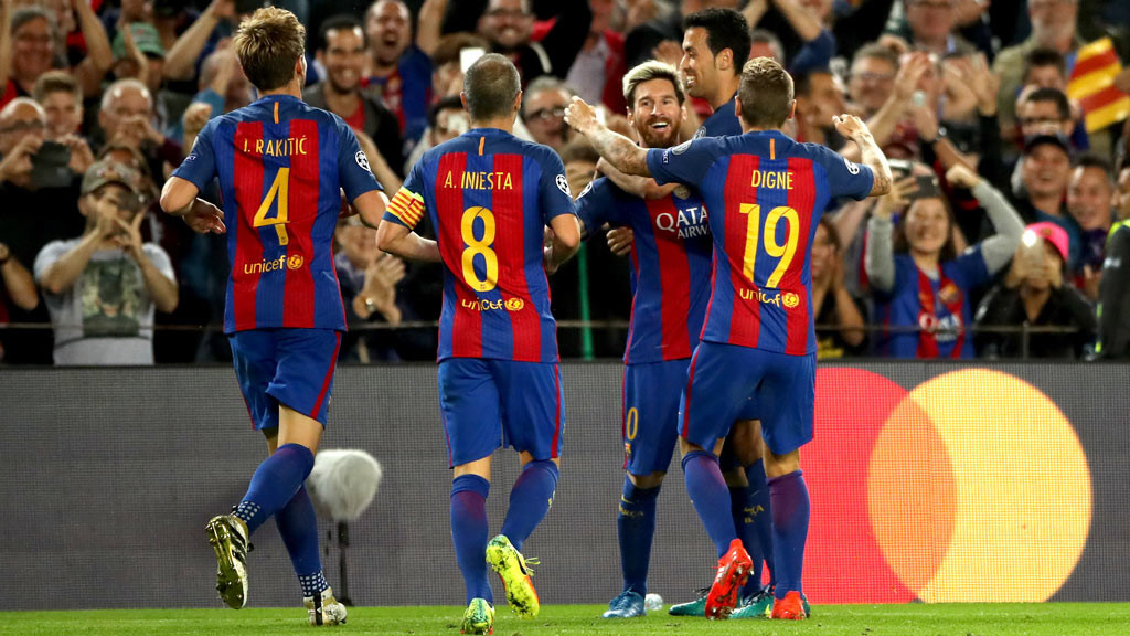 MINE'S A TREBLE: Messi makes it 3-0