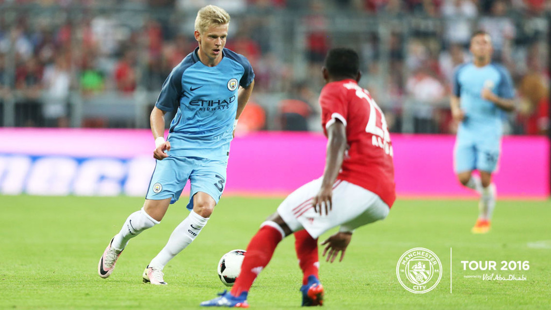 DEBUT: Zinchenko looked neat and tidy on his first City start.