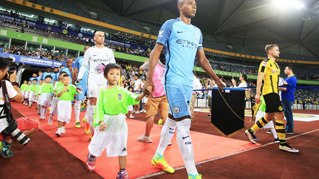 SKIPPER: Pep is clearly a fan of the Brazilian