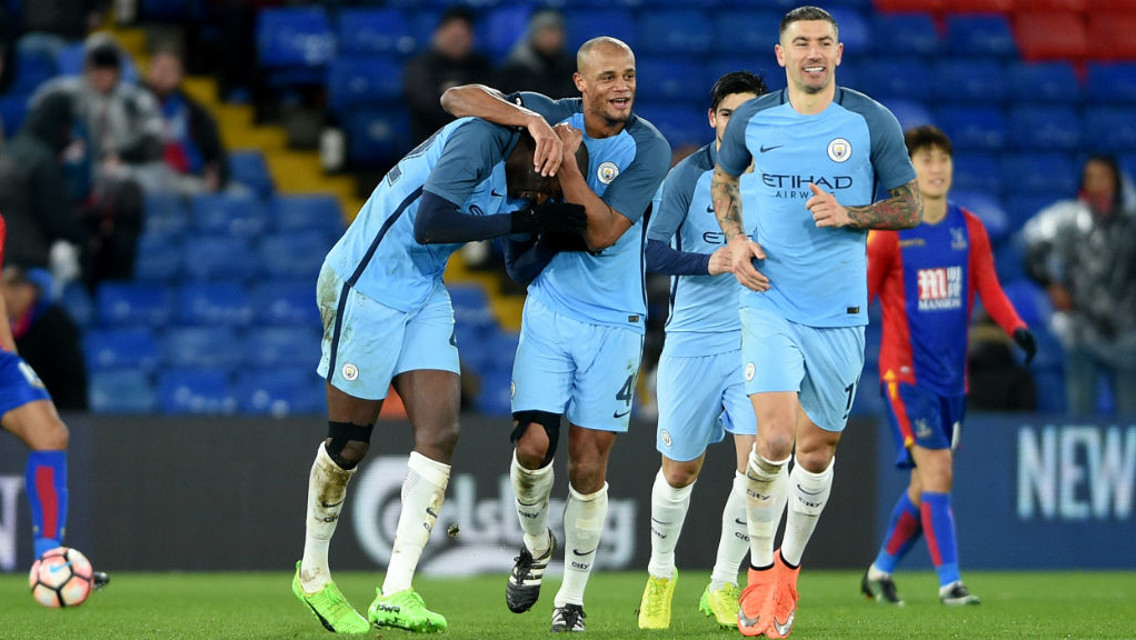 UP FOR THE CUP! Willy Caballero celebrates against Crystal Palace