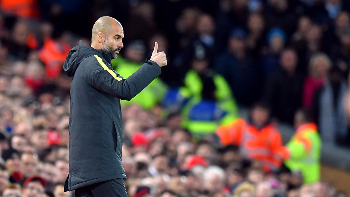 THUMBS UP: Pep happy with team's efforts