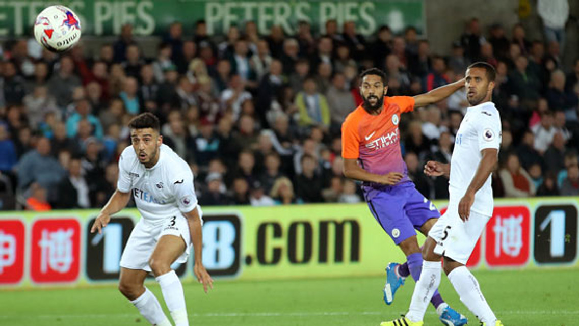 CLICHY STRIKE: A rare goal for Gael at Swansea