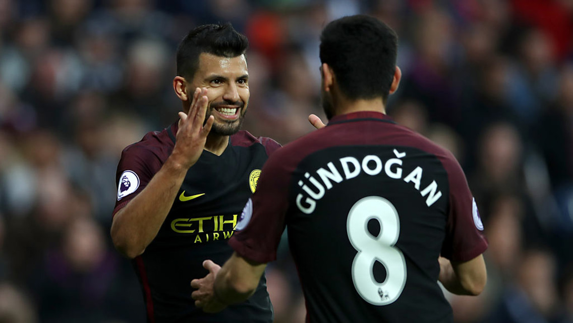 SHORTLIST: Sergio Aguero and Ilkay Gundogan have been nominated for two Premier League awards.