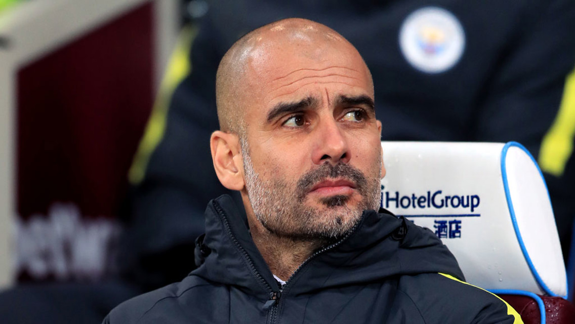 Pep takes his seat 