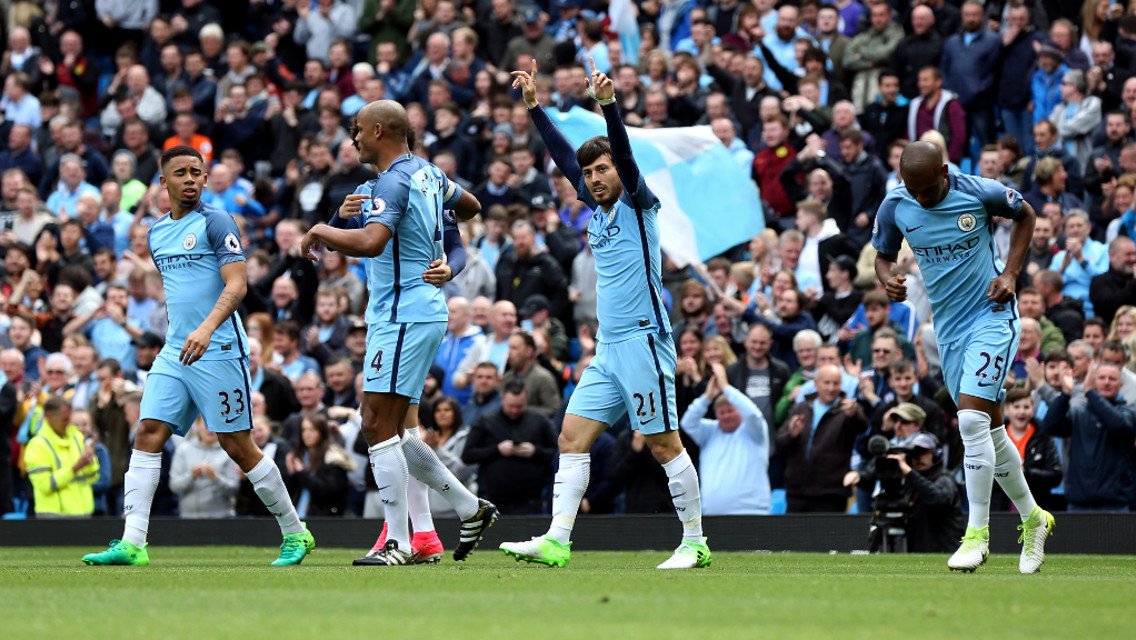MAGIC 50: Silva celebrates reaching the half century mark.