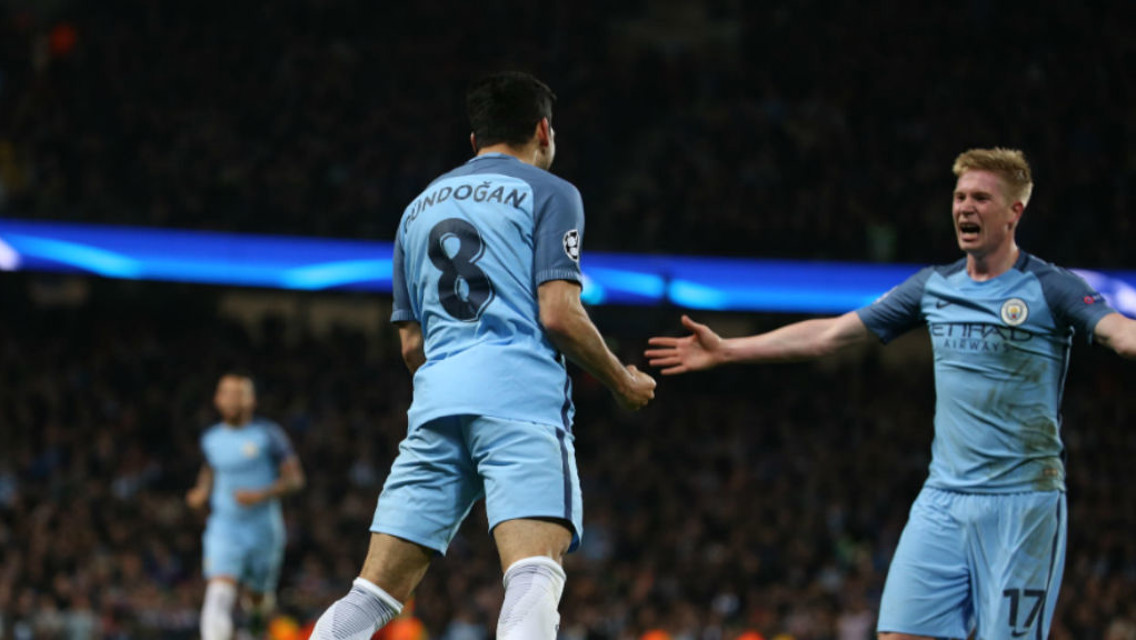 LETHAL: These two were on the scoresheet in a special night at the Etihad, as City finally conquered Barca with a 3-1 victory