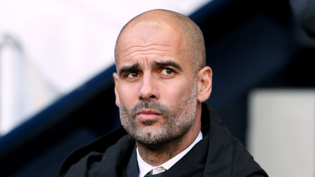 PEP: City's boss looks on as City dominate possession