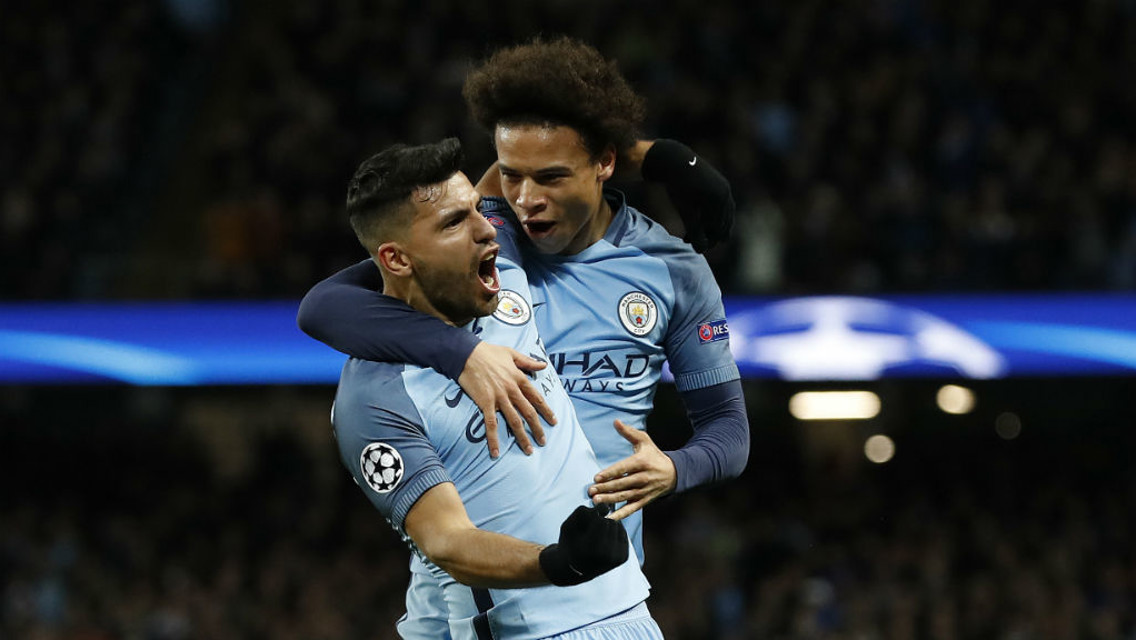 TWIN THREAT: Aguero and Sane