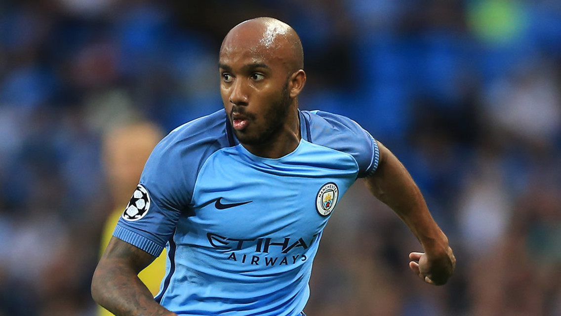 IN GOOD DELPH: Fabian puts his foot in