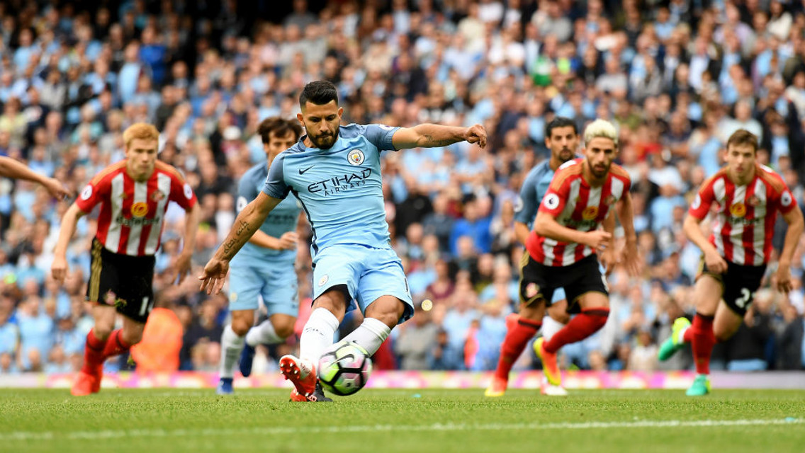 SPOT ON: Sergio Aguero scores 