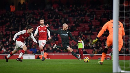 ​MAGICIAN OFF THE MARK: David Silva adds City's second.