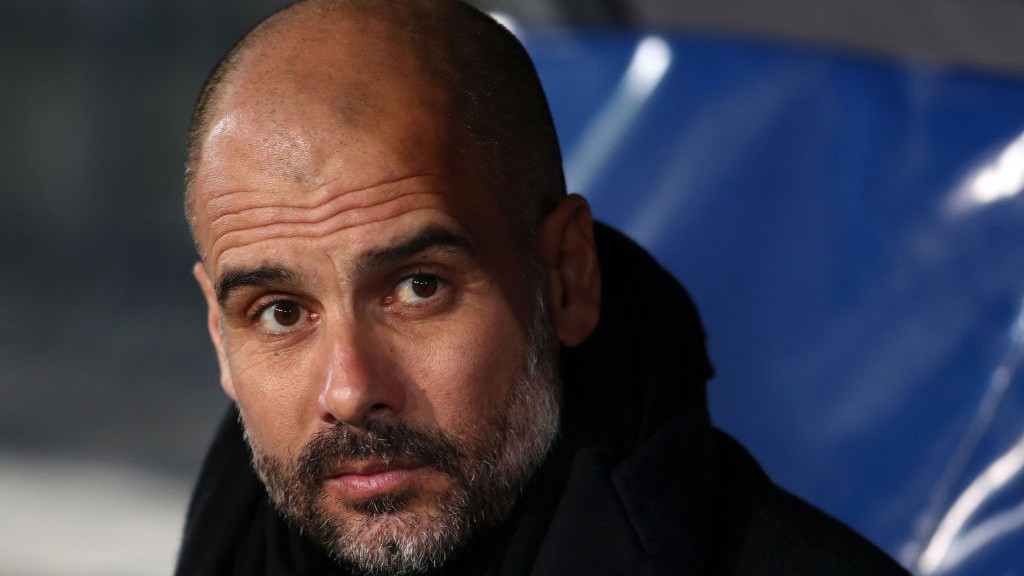 PEP WATCH: The manager watched on as his side raced to an early lead.