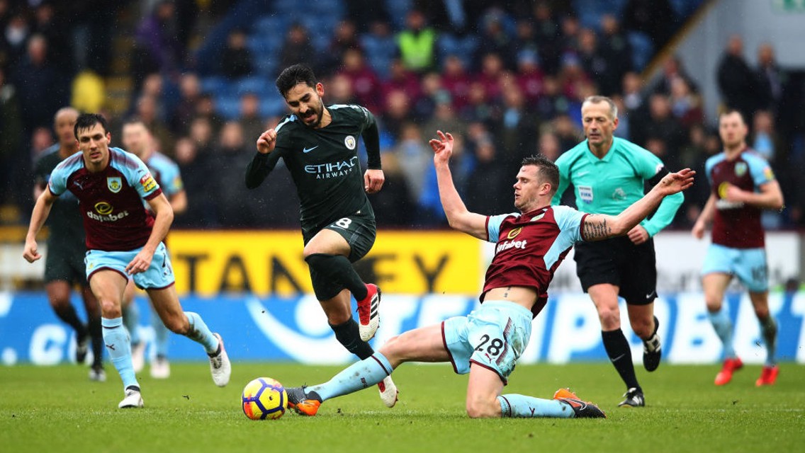 ON THE MARCH: Ilkay Gundogan bursts forward.