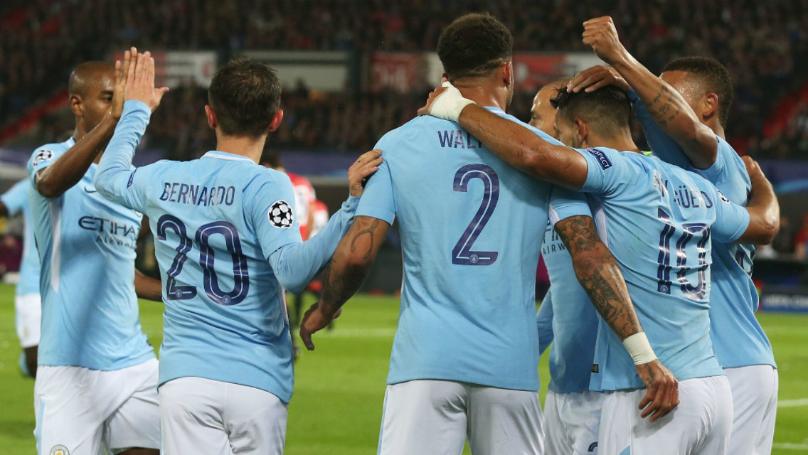 TOGETHER: The team congratulate each other on an excellent move in the build-up