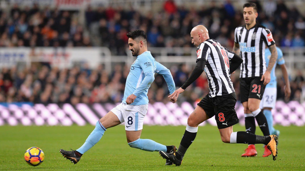 MIDFIELD MAESTRO: Ilkay Gundogan orchestrates proceedings in the middle of the park.