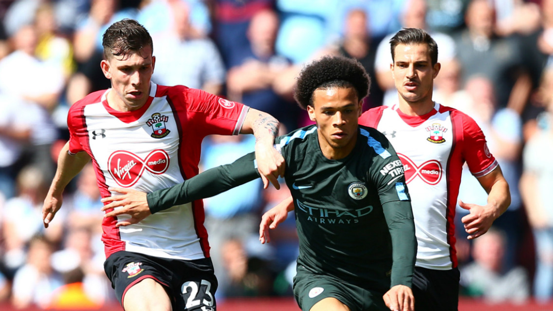 SPEED: Leroy Sane sprints away