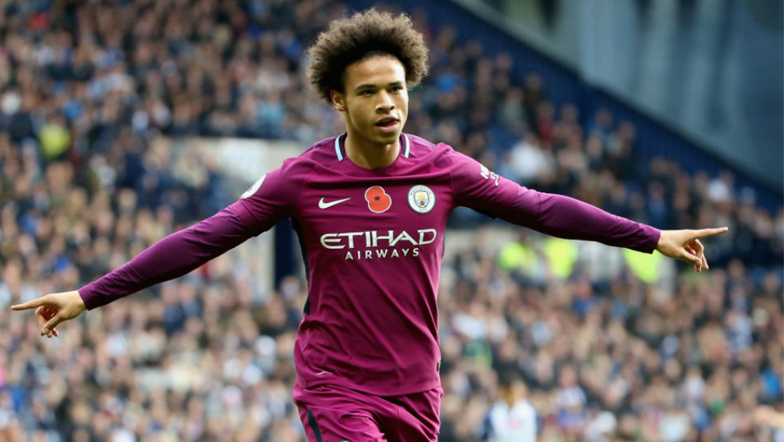 IN FORM: Sane was on the scoresheet again in a 3-2 win at West Brom