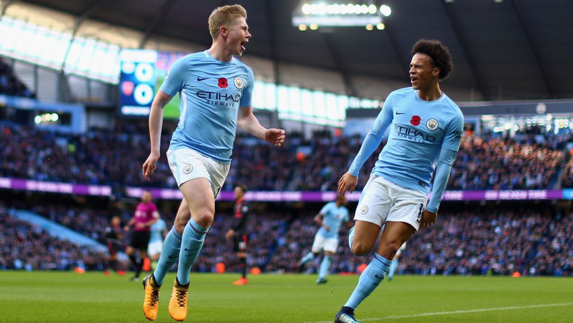 KDB. El belga celebra el primer gol de la tarde.
