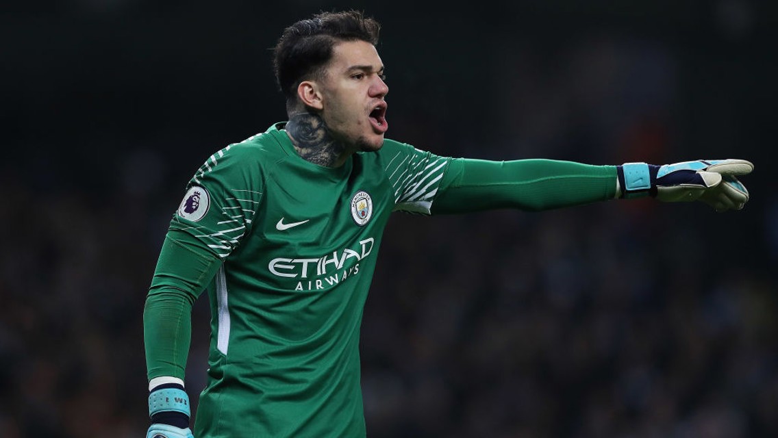 CALM 'KEEPER: Ederson was been impressive on the ball against Bournemouth.