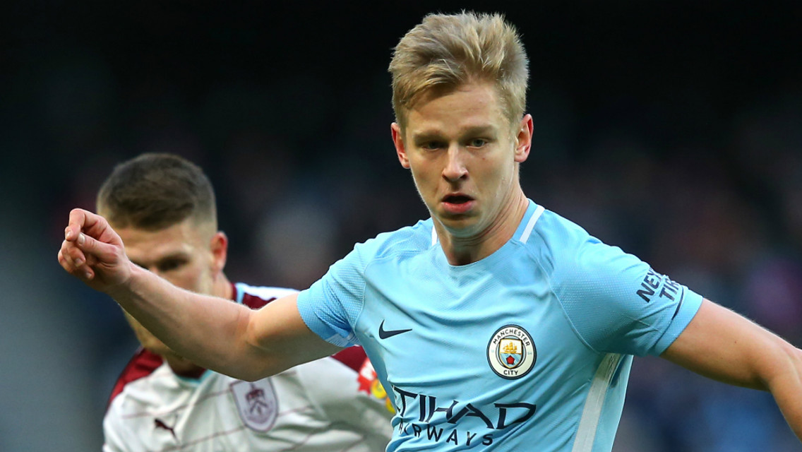 YOUNG GUN: Oleks Zinchenko in action against Burnley