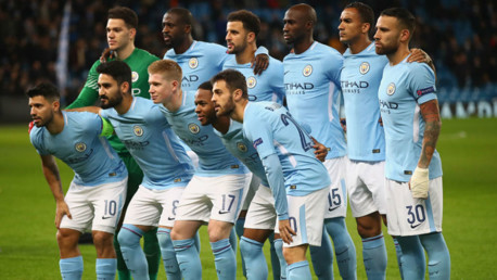 BLUES: The team pose for a photo before kick-off 