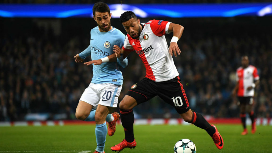 SILVA: Bernardo keeps an eye on Tonny Vilhena
