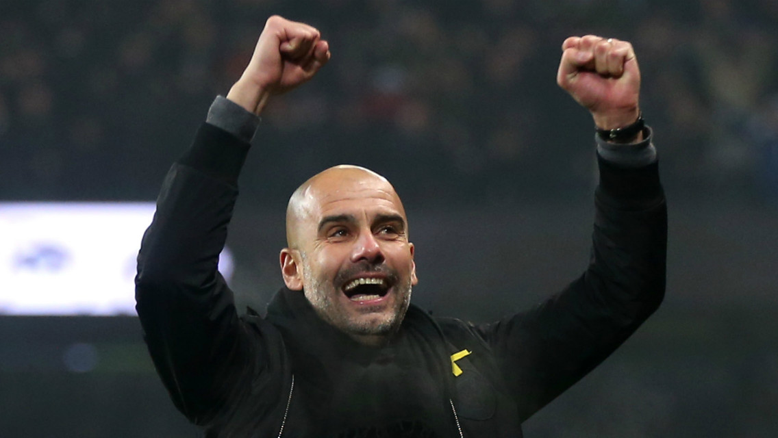 PEP TALK: Pep Guardiola says he could see City's improvement in the pre-season win over Tottenham