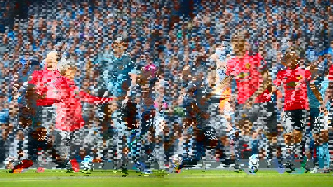 AT THE DOUBLE: Ilkay Gundogan doubles City's lead with a brilliant strike after a wonderful turn.