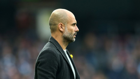 PEP WATCH: The manager observes from the touchline.