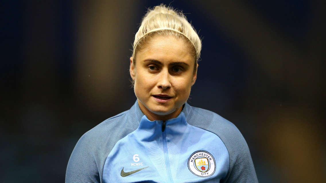 SKIPPER: Steph Houghton asserts City will have no complacency, despite our 2-0 lead