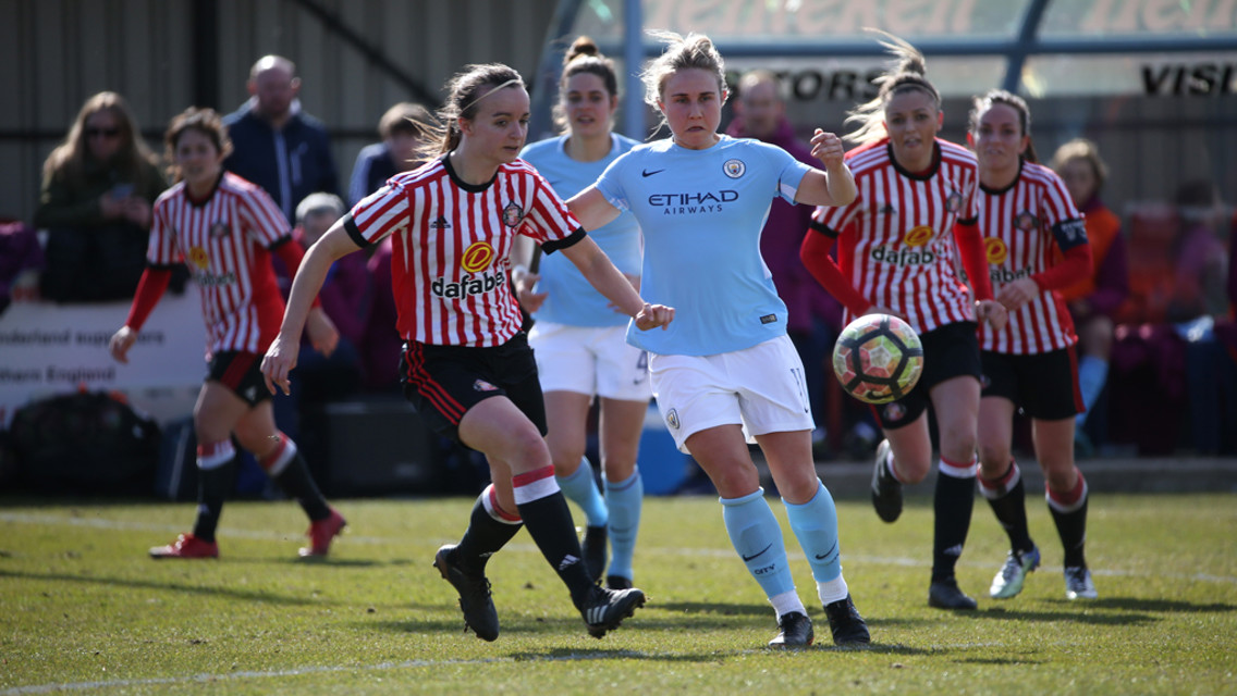 100 UP: Izzy Christiansen made her 100th City appearance in the FA Cup clash