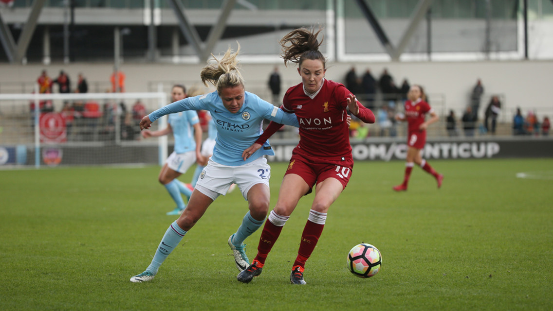 ASSIST: Emslie's pinpoint corner allowed Parris to score her second goal.