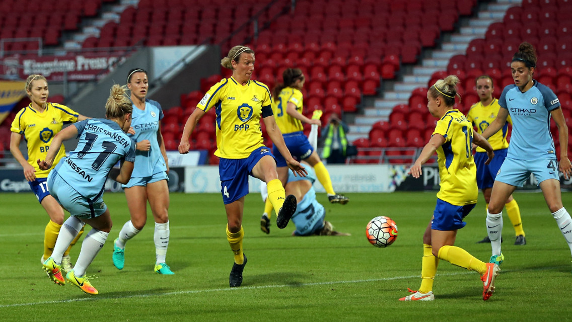 ON FIRE: Izzy Christiansen is in red-hot form for Man City Women