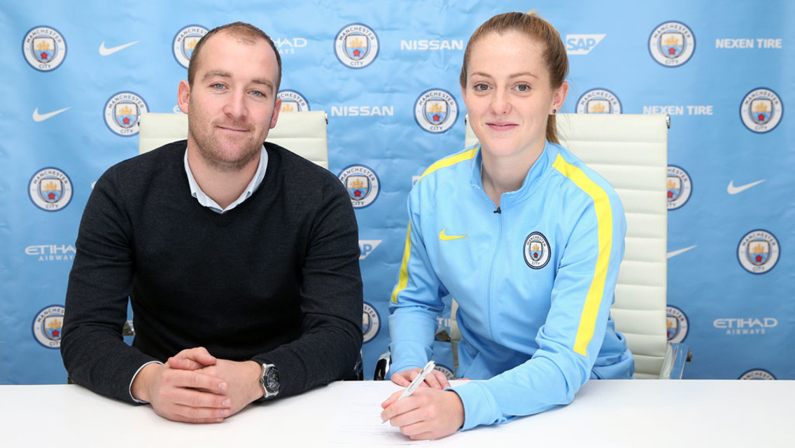 RISING STAR: Nick Cushing has been delighted with Keira Walsh's performances